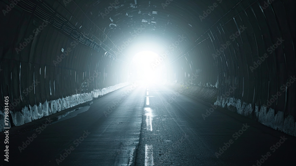 White light at the end of a dark tunnel
