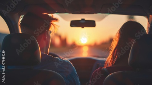 The couple drives home. They are both tired but happy. They are grateful for the experience and are looking forward to spending more time together in the future. © Lakkhana