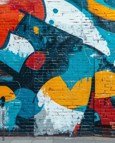 Graffiti wall abstract background