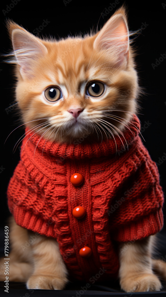 Ginger Kitten in Red Sweater
Ginger Kitten in Red Sweater