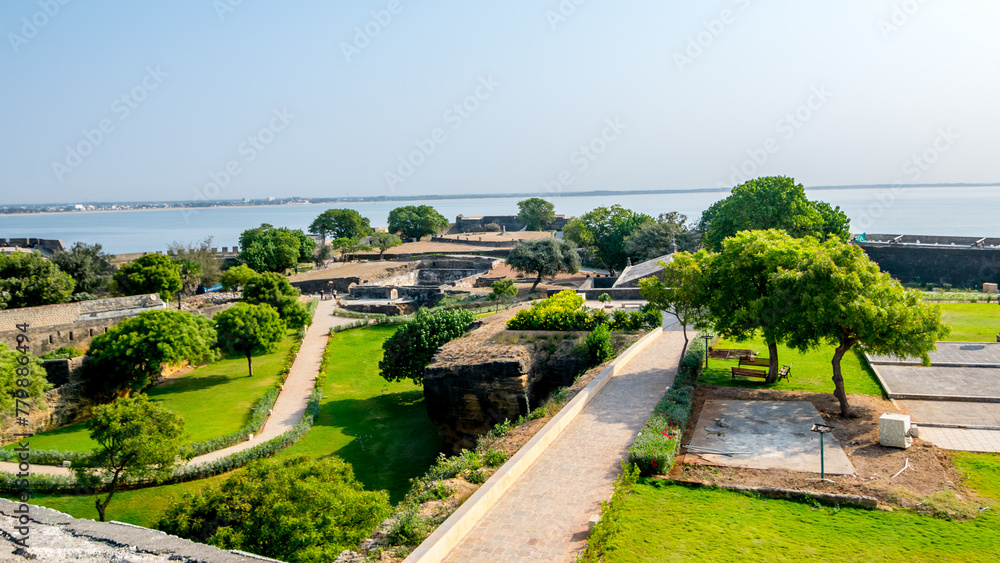 The Diu Fortress or Diu Fort is a Portuguese built fortification located on the west coast of India in Diu.