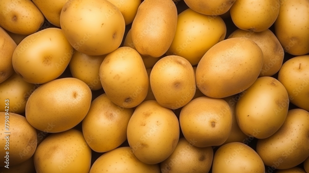 Background texture pattern of potatoes. Close-up. Background texture pattern of potatoes. Close-up.