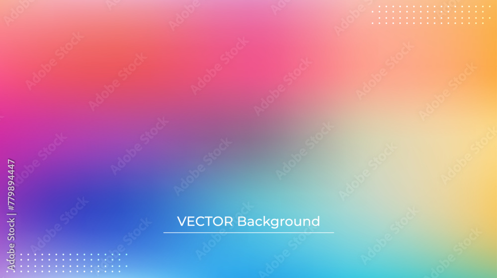 custom made wallpaper toronto digitalSmooth and blurry colorful gradient mesh background. Modern bright rainbow colors. Easy editable soft colored vector banner template. Premium quality