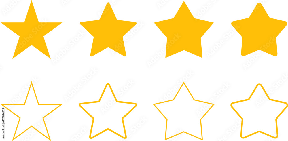 Star icons. Gold Star or favorite flat icon for apps and websites. Rating Star icon. Star vector collection. Modern simple stars. Vector illustration. Star icons. Gold Star or favorite flat icon for apps and websites. Rating Star icon. Star vector collection. Modern simple stars. Vector illustration.