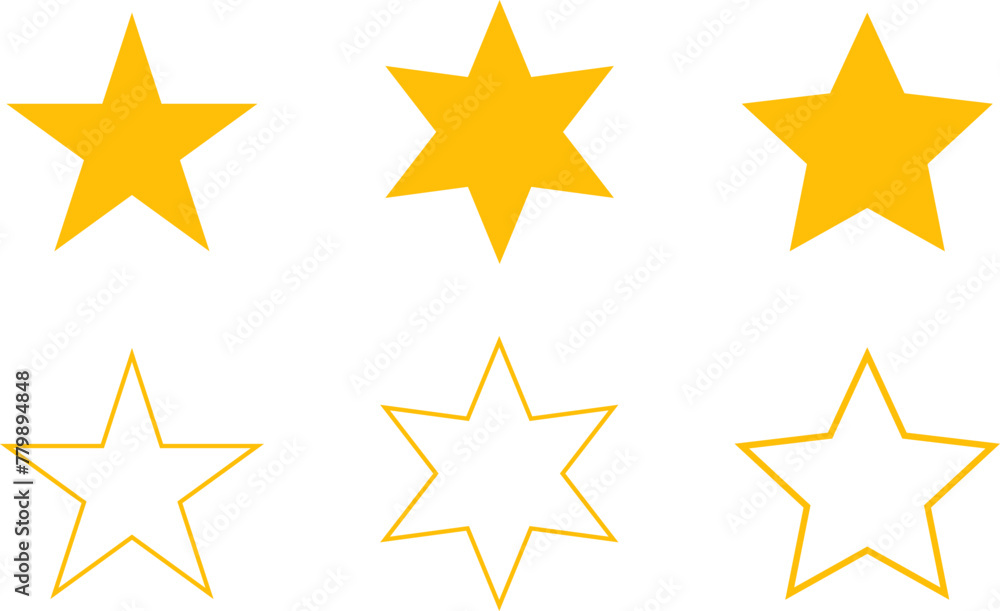Star icons. Gold Star or favorite flat icon for apps and websites. Rating Star icon. Star vector collection. Modern simple stars. Vector illustration. Star icons. Gold Star or favorite flat icon for apps and websites. Rating Star icon. Star vector collection. Modern simple stars. Vector illustration.