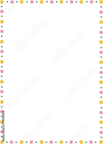 frame of flowers