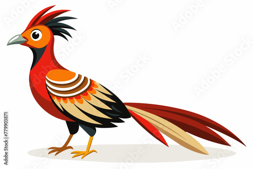 Beautiful bird vector artwork illustration