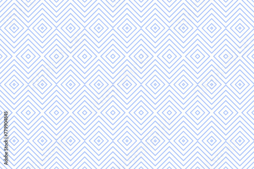 Seamless Geometric Zigzag Lines Chevron Light Blue Pattern.