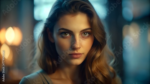 Wallpaper Mural Portrait of a Woman Embracing Self-Care and Relaxation Torontodigital.ca