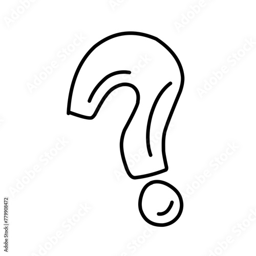 Puzzle and riddles ouline Vector