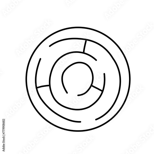 Puzzle and riddles ouline Vector