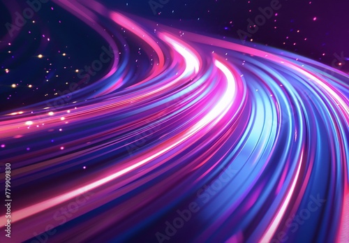a colorful lines in the dark