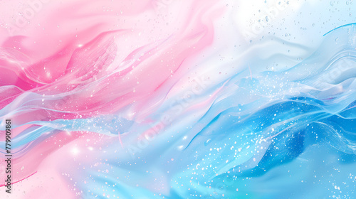 Abstract blue and pink swirl wave background, Flow liquid lines design element ,abstract background of flowing fabric in red, blue and pink colors © sania