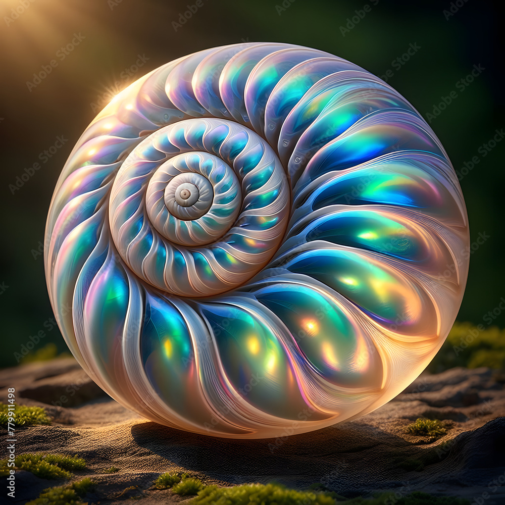 nautilus shell on the beach nautilus shell on the beach