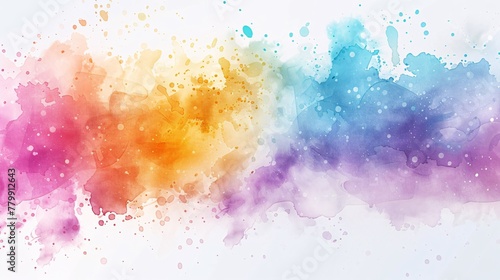a colorful splashes of paint