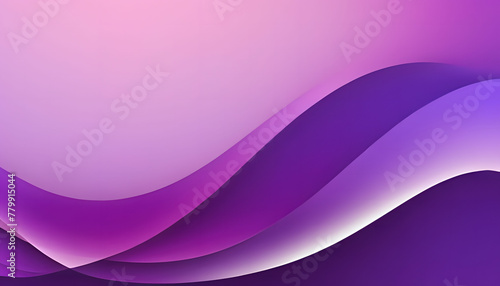 Abstract blue and purple liquid wavy shapes futuristic banner. Glowing retro waves  background