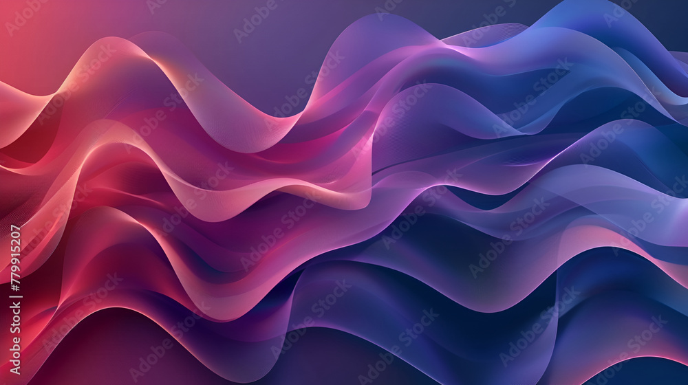 abstract background , Bright abstract background with shining purple waves on dark 
