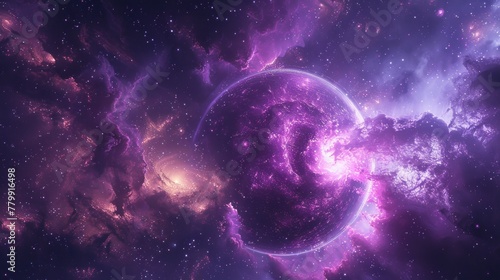 galaxy purple planet explosion most attractive fluorescent