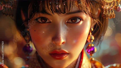Pictures of Chinese women in animation