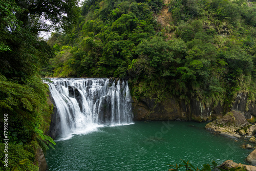 Beautiful Shifen Waterfall in Taiwan
