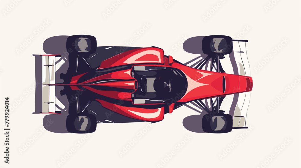Racing car graphic design Vector illustration top view