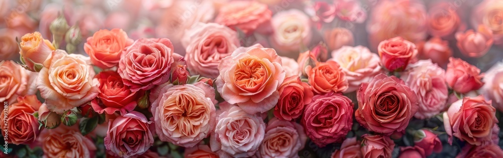 Romantic Roses: A Beautiful Floral Background for Any Occasion