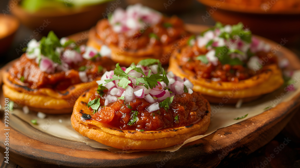 Authentic Mexican Tostadas with Fresh Salsa and Toppings Authentic Mexican Tostadas with Fresh Salsa and Toppings