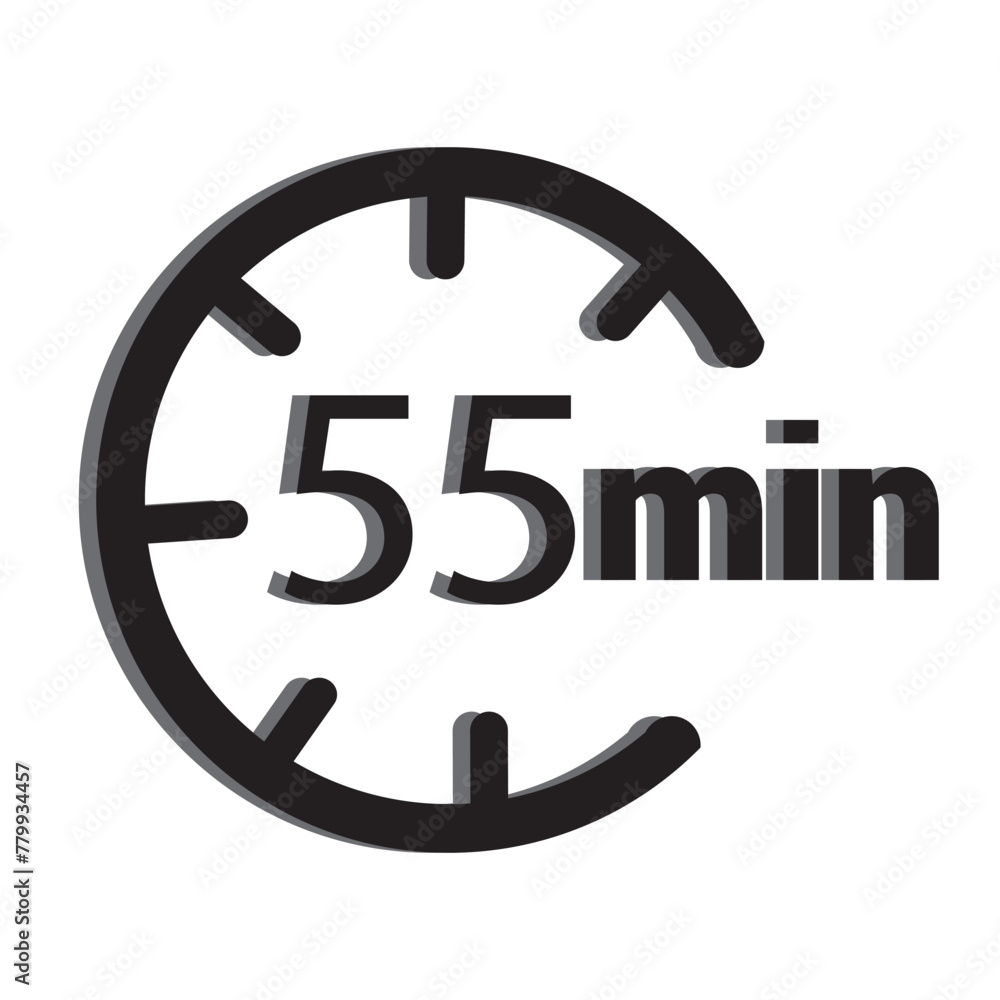 symbol work time, delivery and service time, isolated green on white , Vector illustrationeps10 symbol work time, delivery and service time, isolated green on white , Vector illustrationeps10