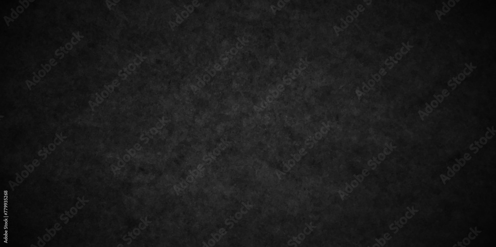 Fototapeta premium Abstract concrete stone wall. dark texture black stone concrete grunge texture and backdrop background. retro grunge anthracite panorama. Panorama dark black canvas slate background or texture.