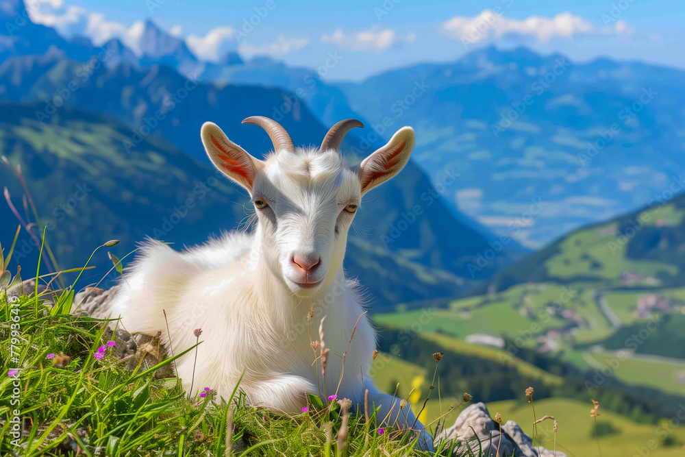 Goat on a meadow Goat on a meadow