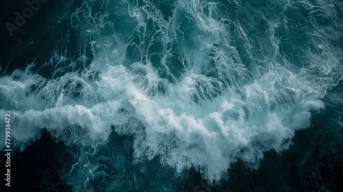 Crashing Ocean Waves From Above