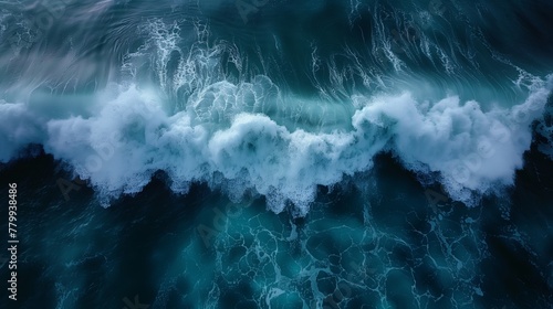 Aerial Ocean Wave Patterns and Textures photo