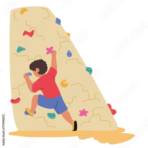 Joyful Kid Scrambles Up The Playground Equipment, Laugh And Fun, Embodying The Pure Essence Of Childhood Adventure
