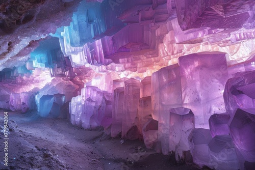 Crystalline Amethyst Cave Interior