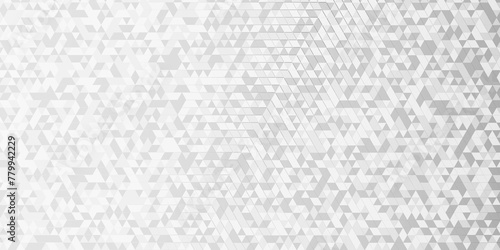   Vector geometric seamless technology gray and white transparent triangle background. Abstract digital grid light pattern gray Polygon Mosaic triangle Background  business and corporate background.