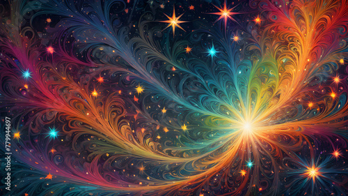 abstract space background. abstract star illustration