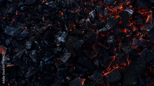 embers close-up texture background 