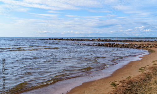 On the shore of the Baltic Sea in September