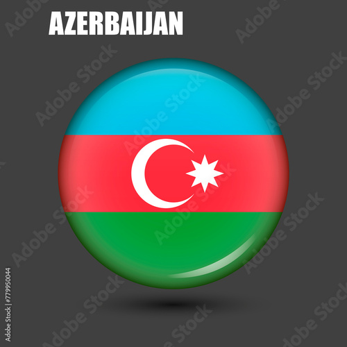 Free Download The national flag of Azerbaijan is in the shape of a circle.Vector.
Round 3d flag icon with high detail.
Spherical illustration of the flag. - GFXLoad