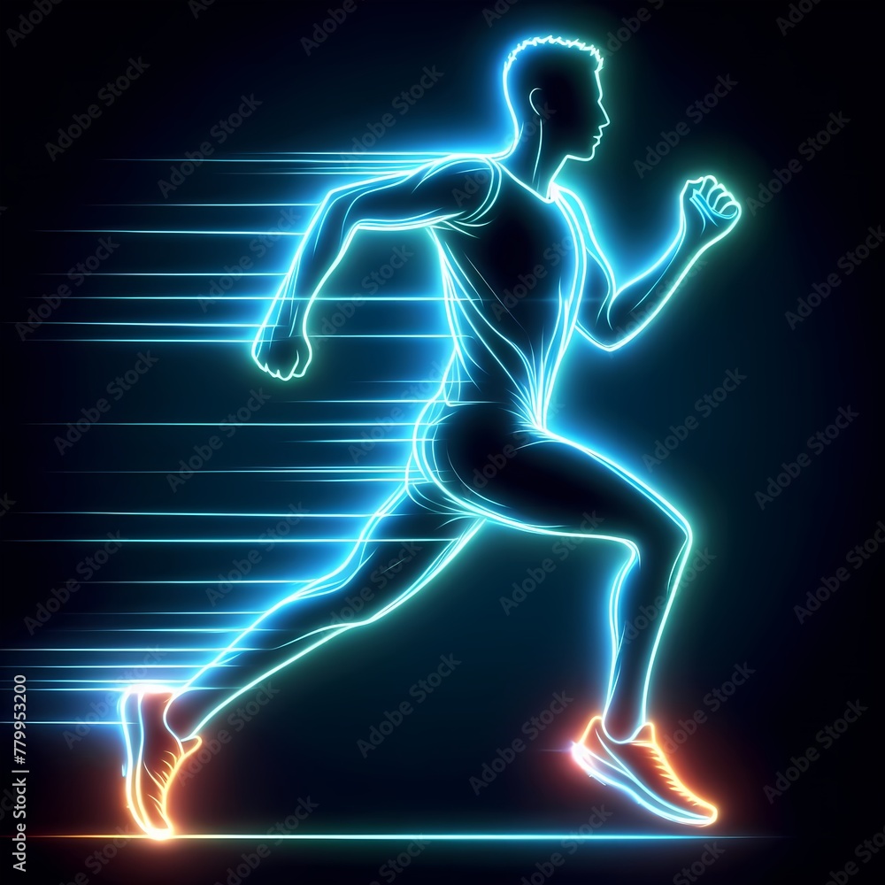 running person silhouette