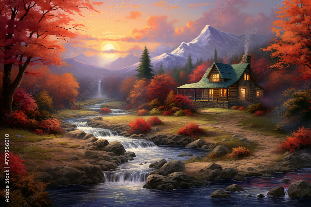 An HD-captured image presenting a realistic depiction of a breathtaking ...