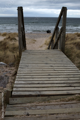 Board walk - Findhorn - Moray - Scotland - UK