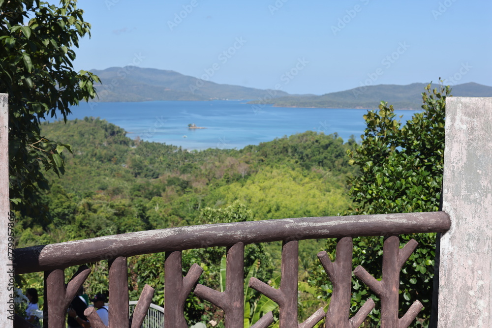 Fototapeta premium Boat on the river in Puerto Princesa, Palawan, PH April 1, 2024