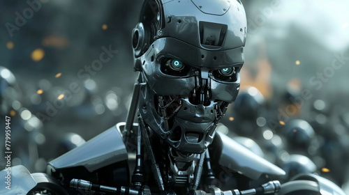 Rebellion of AI Machines Against Human Overlords, Robotic Uprising Saga photo