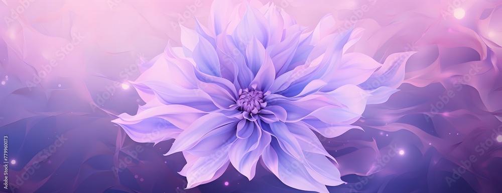 Obraz premium purple background, light purple flower in the center
