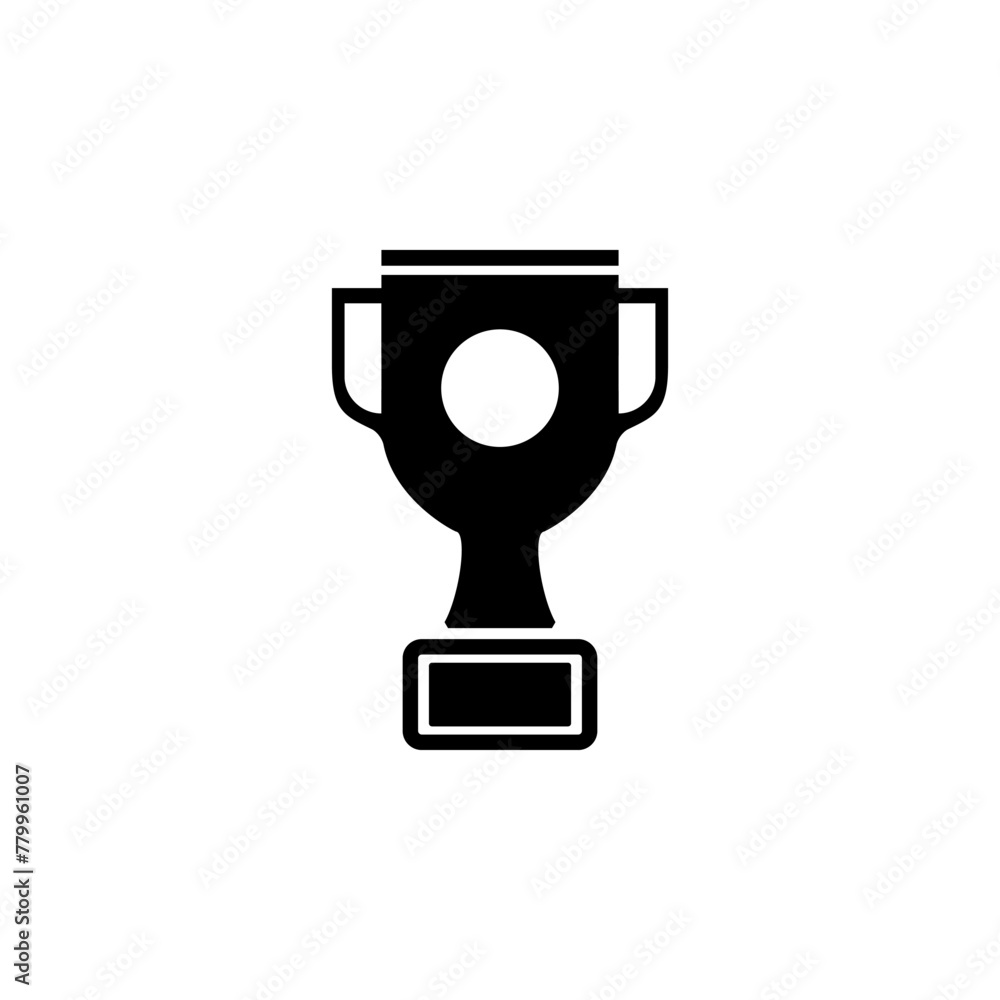 Winner Trophy Cup Award flat vector icon. Simple solid symbol isolated on white background Winner Trophy Cup Award flat vector icon. Simple solid symbol isolated on white background