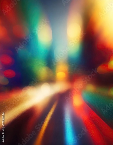 Defocused Blurred Motion Abstract Background, Widescreen