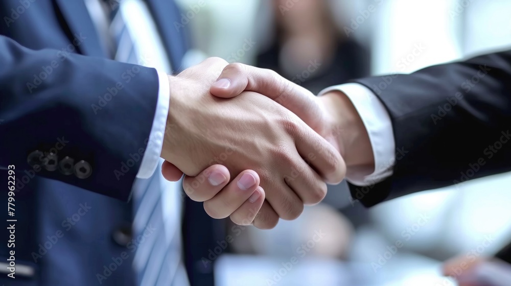 close up. confident business handshake on an office background. close up. confident business handshake on an office background.