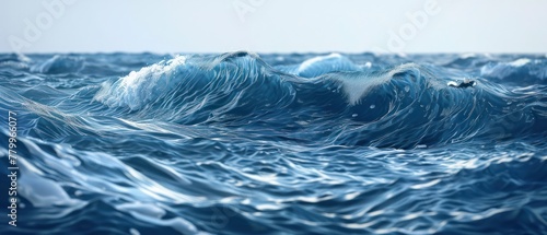 Illustrate the curvature of waves in the ocean to demonstrate the application of trigonometry in nature Emphasize photo