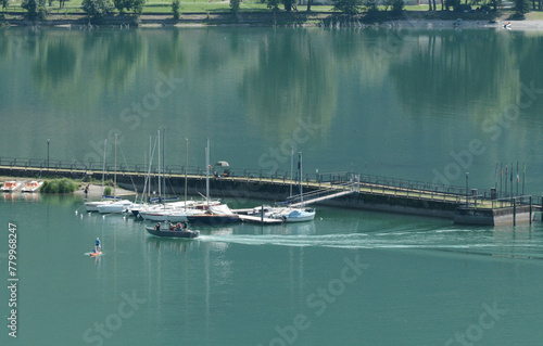 Il lago d'Idro dalla frazione di San Giacomo del comune di Bagolino in provincia di Brescia, Lombardia, Italia. photo